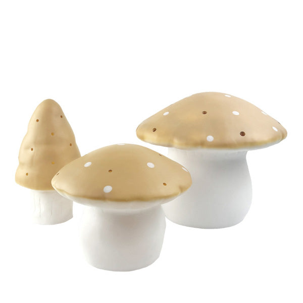 Luce Notturna Heico - Egmont Toys Fungo Dorato Grande – LED 1,5W, Fatto A Mano In Germania