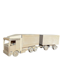 Wooden Truck With Double Trailer
