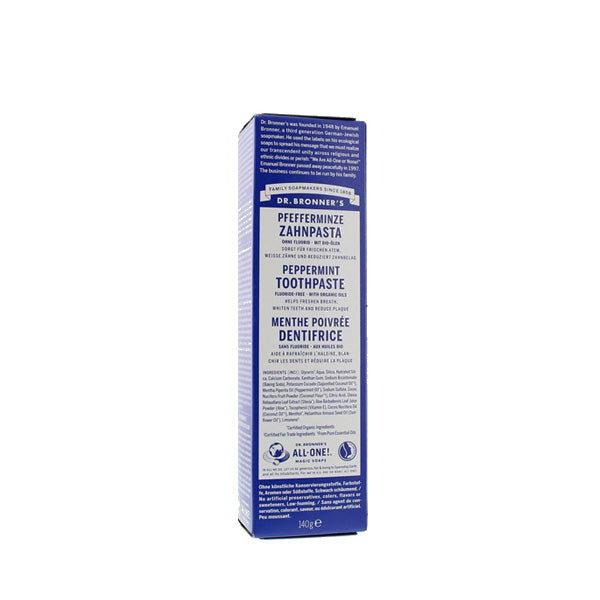 Dr. Bronner's Toothpaste FluorideFree 105gr Peppermint Elenfhant