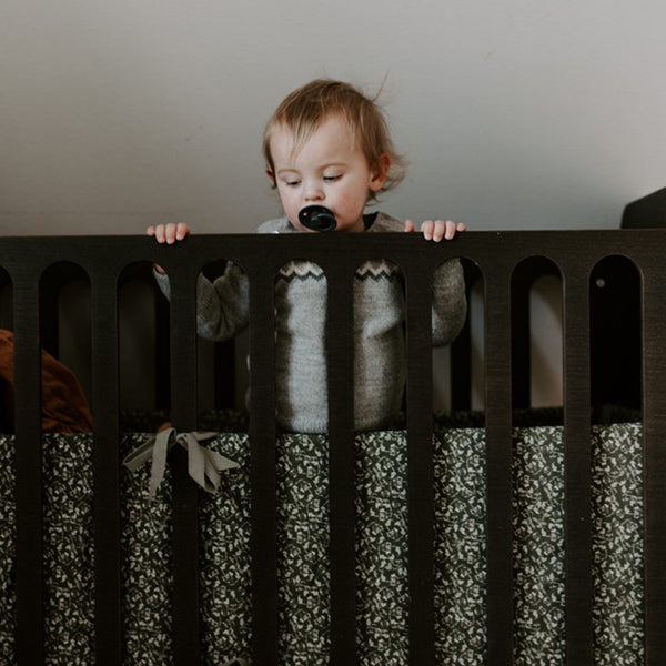 Black crib bumper store