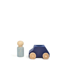 Lubulona Wooden Toy Car - Dark Blue