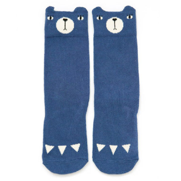 mini dressing socks Mini Dressing Blue Bear Knee Socks