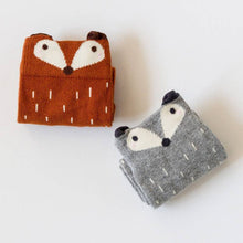 Mini Dressing Brown Fox Knee Socks