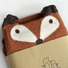 Mini Dressing Brown Fox Knee Socks