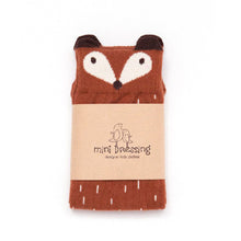 Mini Dressing Brown Fox Knee Socks