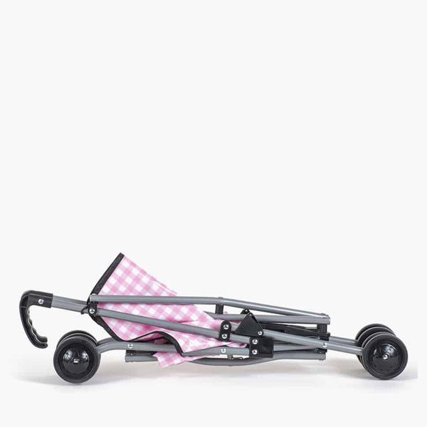 Minikane Doll Stroller Gingham Pink Elenfhant