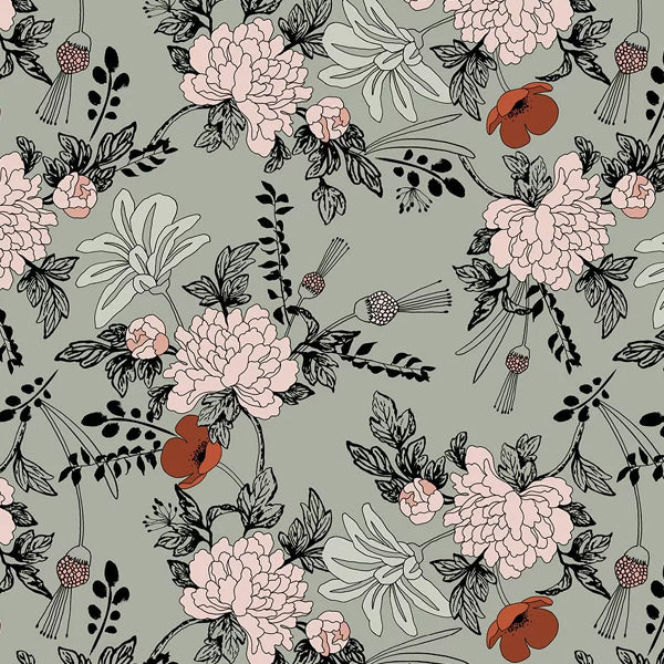 Minikane Doll Stroller Luxury Roses Elenfhant