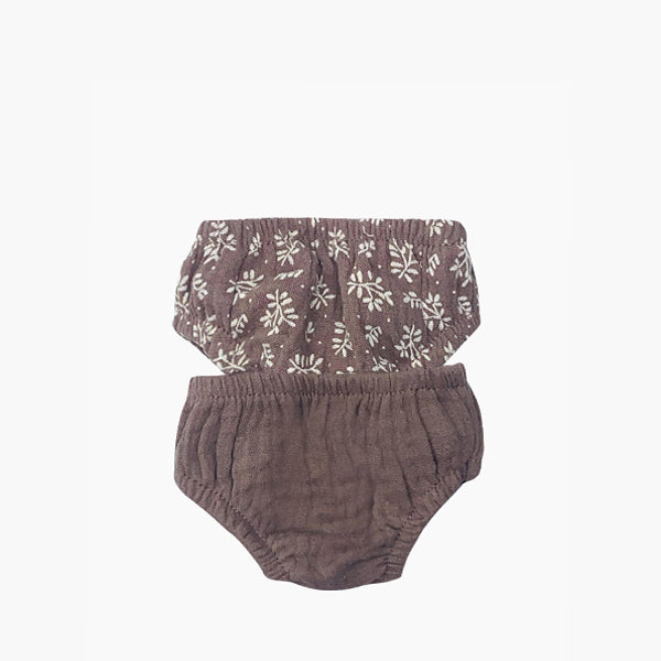 Minikane Paola Reina Baby Doll Panties 2 pcs Chestnut/Olive Elenfhant