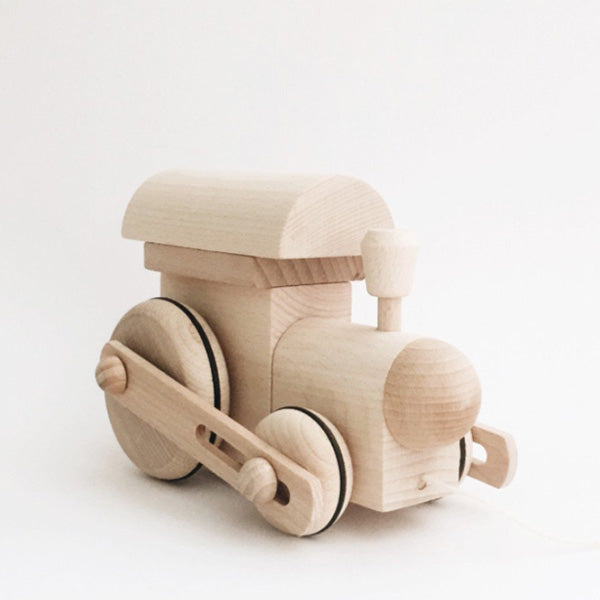 Miva Wooden Pull Along Toy Train Elenfhant