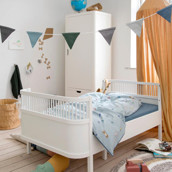 Sebra Bed Junior Grow Classic White