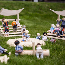 Trauffer Pilgram Flexible Wooden Doll - Swiss Wrestling - Brown-Haired