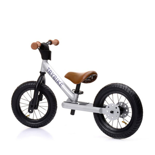 Trybike Balance Bike Steel Silver Elenfhant
