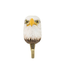 Wildlife Garden Hand Carved Animal Hook - Bald Eagle