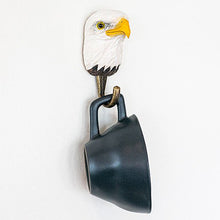 Wildlife Garden Hand Carved Animal Hook - Bald Eagle