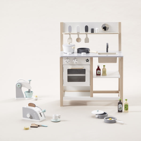Kid s Concept Play Kitchen Natural White Elenfhant