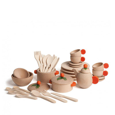 Erzi Large Set of Natural Dishes