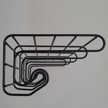 Vintage Ikea Fran Metal Coat Rack - Black