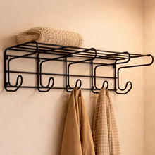 Vintage Ikea Fran Metal Coat Rack - Black
