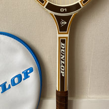 Vintage Dunlop - Wooden Tennis Racket with Sleeve