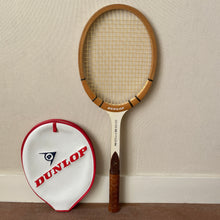 Vintage Dunlop - Wooden Tennis Racket with Sleeve
