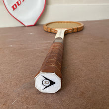 Vintage Dunlop - Wooden Tennis Racket with Sleeve
