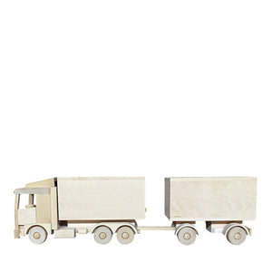 Wooden Truck With Double Trailer