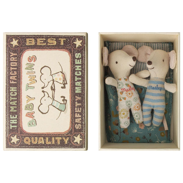 Maileg Baby Mice Twins in a Box