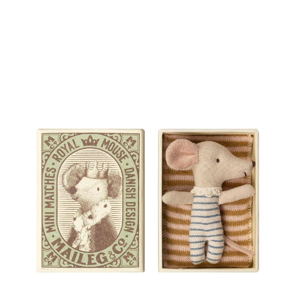 Sleepy/Wakey Baby Mouse in Matchbox - Boy