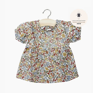 Minikane "Collection Babies" FAUSTINE Dress with Balloon Sleeves - Liberty