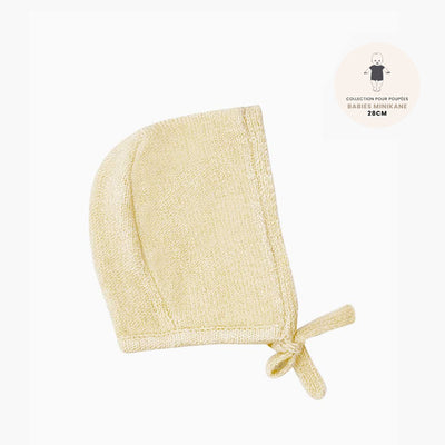 Minikane "Collection Babies" Knitted Bonnet ÉLIE – Crème