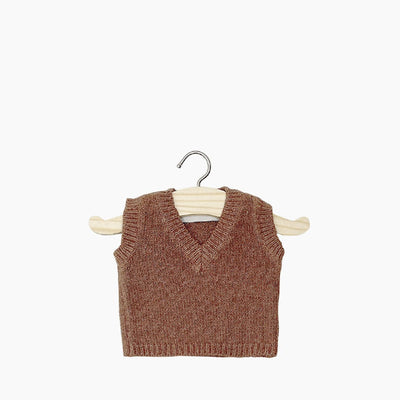 Minikane Paola Reina Baby Doll Knitted Spencer LÉONARDO – Caramel Chiné