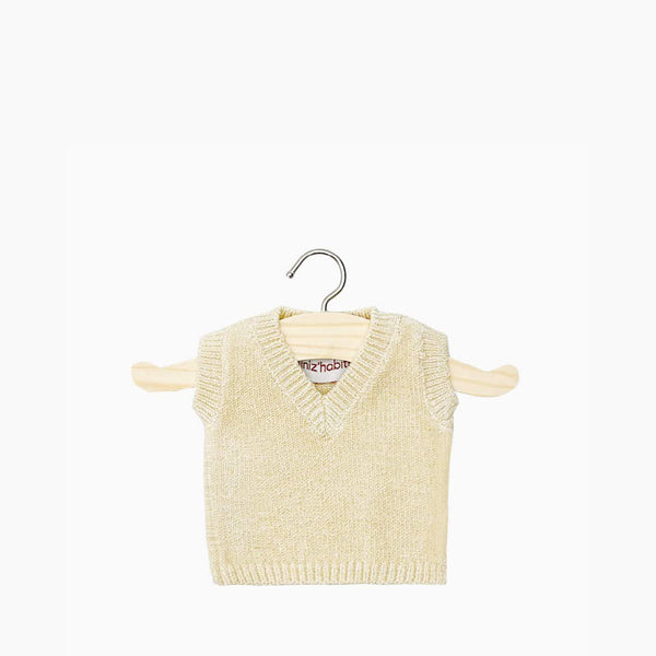 Minikane Paola Reina Baby Doll Knitted Spencer LÉONARDO – Crème