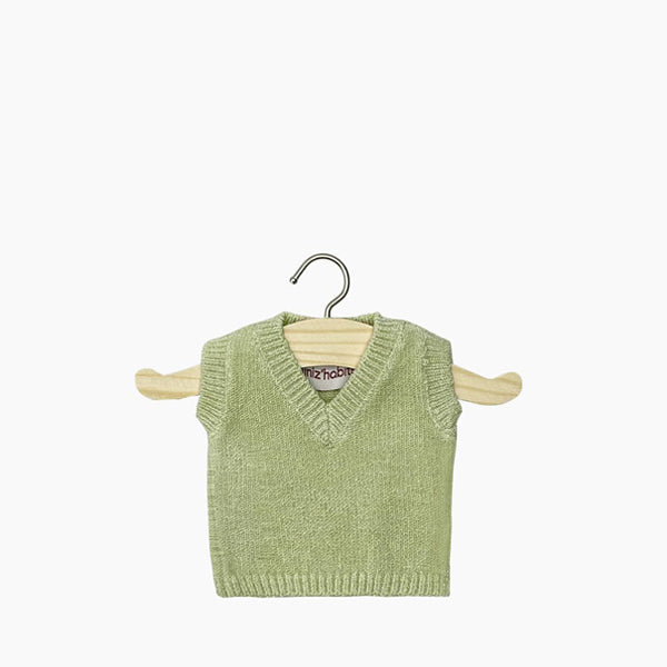 Minikane Paola Reina Baby Doll Knitted Spencer LÉONARDO – Vert Sauge