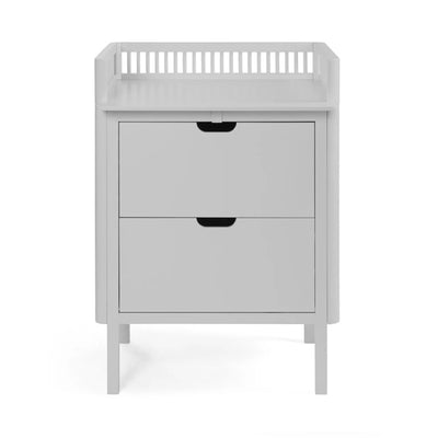 Sebra Changing Unit, drawers - Stone Grey