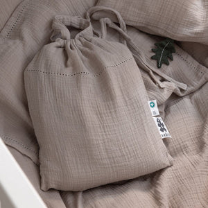 Sebra Muslin Bed Linen - Seabreeze
