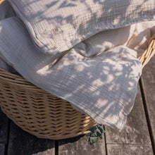Sebra Muslin Bed Linen - Seabreeze