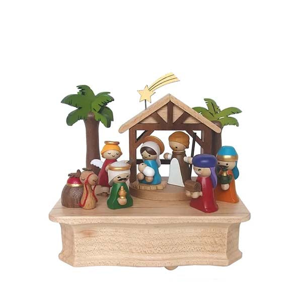 Wooderful Life Wooden Music Box - Nativity