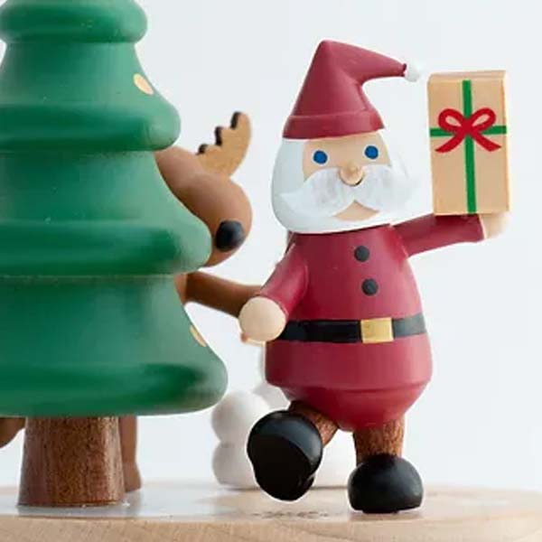 Wooderful Life Wooden Music Box - Santa Claus – Elenfhant