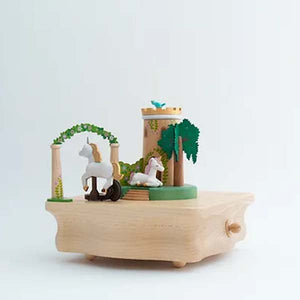 Wooderful Life Wooden Music Box - Unicorn Garden