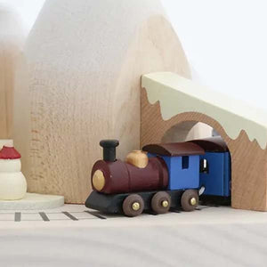 Wooderful Life Wooden Music Box - Winter Train