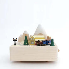 Wooderful Life Wooden Music Box - Winter Train