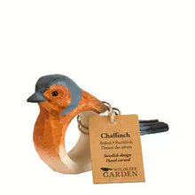 Wildlife Garden Hand Carved Napkin Ring - Chaffinch