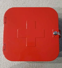 IKEA Gunnern Red Metal Medicine Cabinet - Vintage