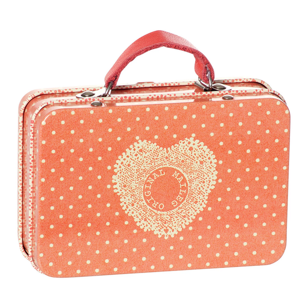 Maileg Metal Suitcase Red Heart