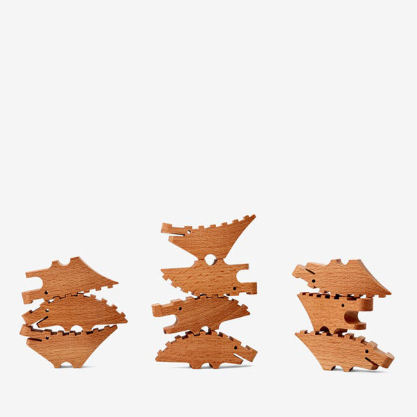 Areaware CROC Pile Mini - Natural - Set of 10 – Elenfhant