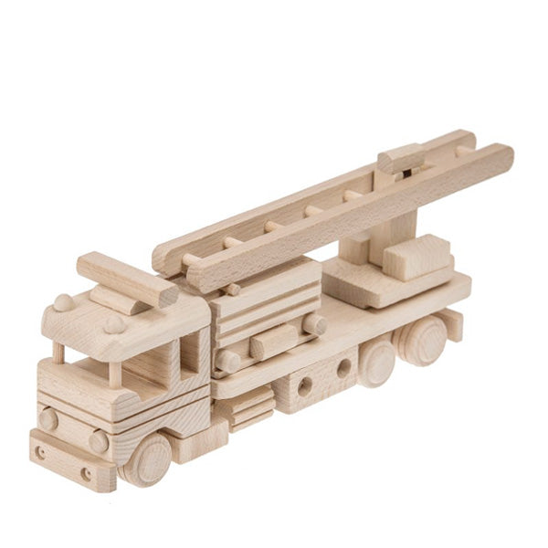 Bartu Wooden Fire Truck - Natural