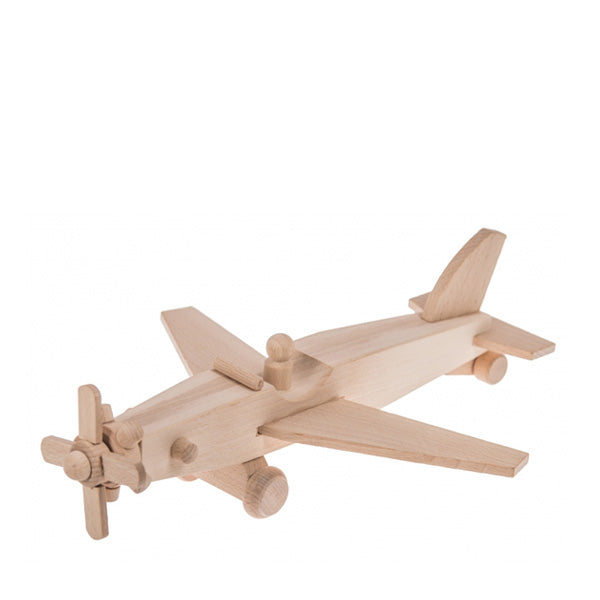 Bartu Wooden Propeller Aircraft - Natural