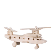 Bartu Wooden Tandem Rotor Helicopter - Natural
