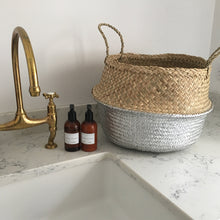 Natural Belly Basket - Silver Dipped