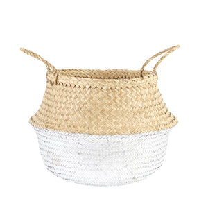Natural Belly Basket - Silver Dipped